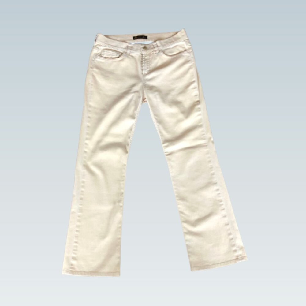 Loro Piana Cotton Jeans – Cream – Made in Italy Size 44